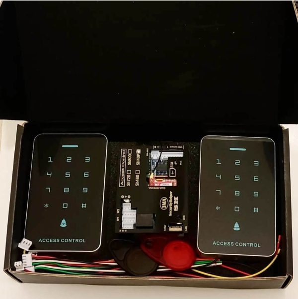 اکسس کنترل کارتی و رمزی دوطرفه SH460D | دربازکن RFID با امنیت بالا و اپلیکیشن مدیریت